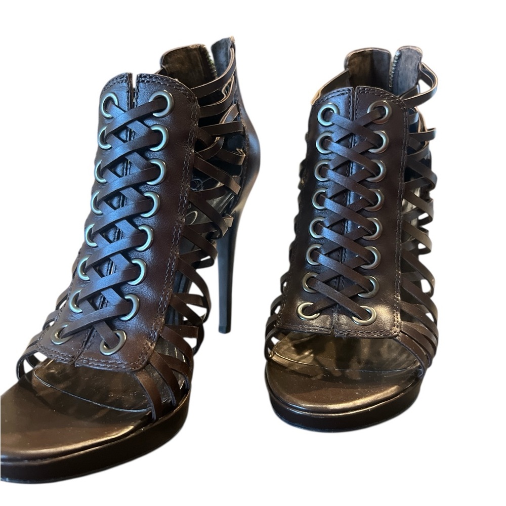 Jessica Simpson Birdy Platform Sandal in Fudge Brown Size 8 - Picture 2 of 7